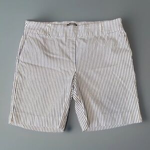 Hilary Radley striped shorts size XL Summer Ready Casual Pull On Modern Comfort